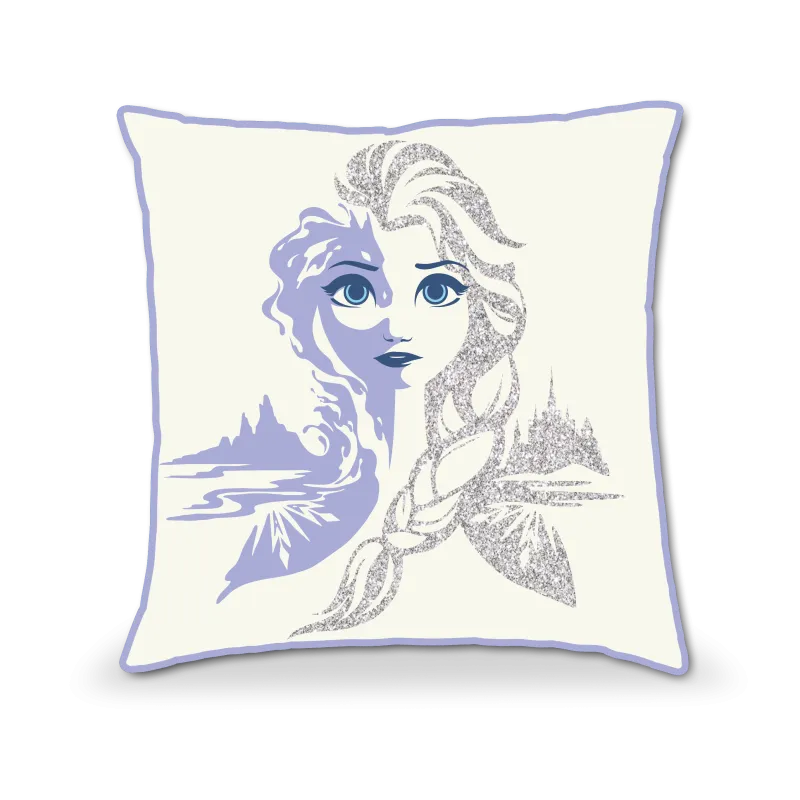 PODUSZKA Z BROKATEM DISNEY KRAINA LODU 45X45 CM - Kids Euroswan