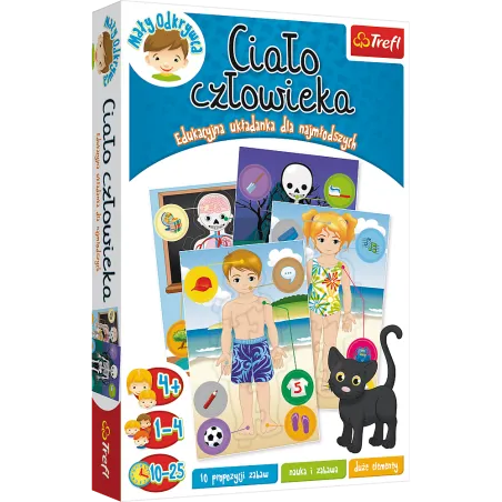 CIAŁO CZŁOWIEKA MAŁY ODKRYWCA EDUKACYJNA UKŁADANKA DLA NAJMŁODSZYCH 4+ - Trefl