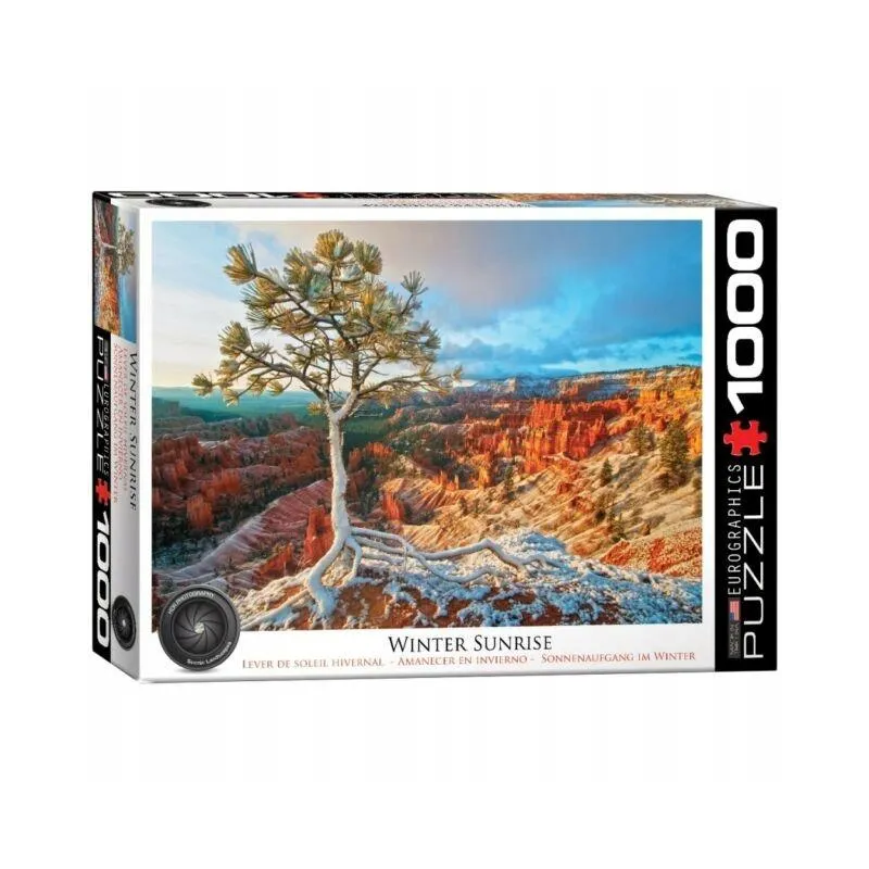PUZZLE ZIMOWY WSCHÓD SŁOŃCA 1000 ELEMENTÓW 12+ - Eurographics Puzzle