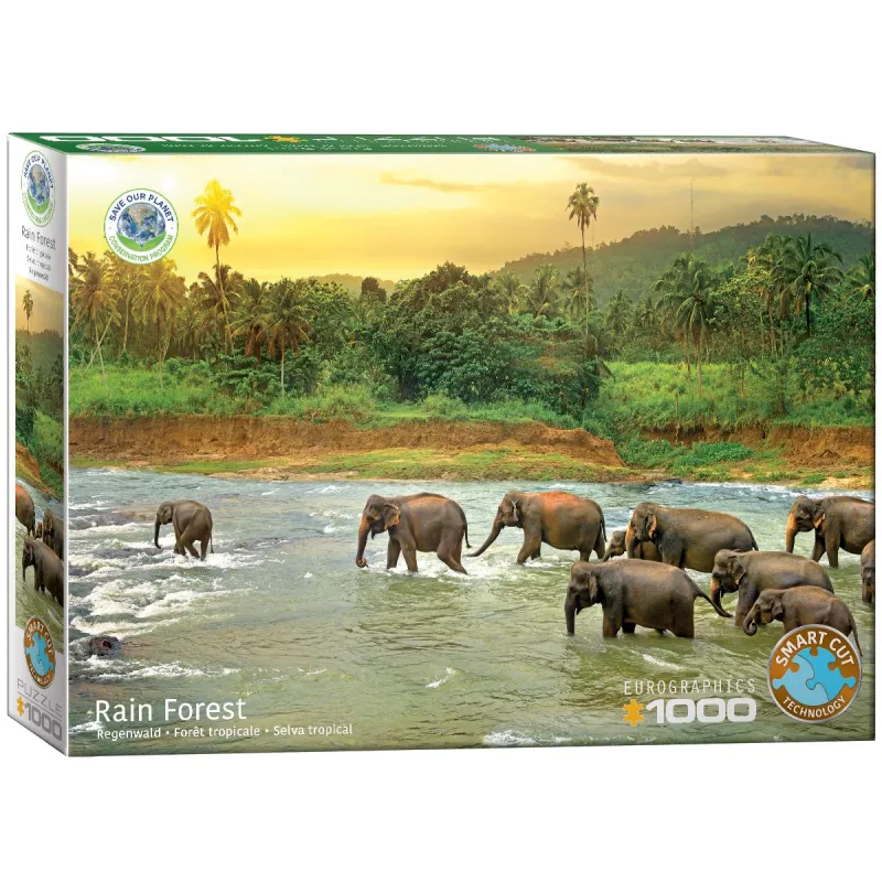PUZZLE SŁONIE 1000 ELEMENTÓW 12+ - Eurographics Puzzle