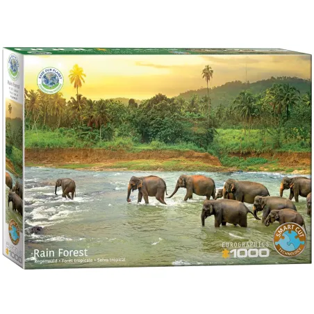 PUZZLE SŁONIE 1000 ELEMENTÓW 12+ - Eurographics Puzzle