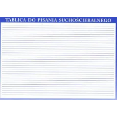 TABLICA DO PISANIA SUCHOŚCIERALNEGO A4 DWUSTRONNA - Literat