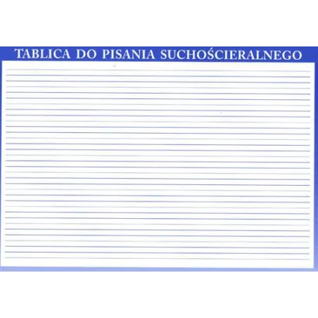 TABLICA DO PISANIA SUCHOŚCIERALNEGO A4 DWUSTRONNA - Literat