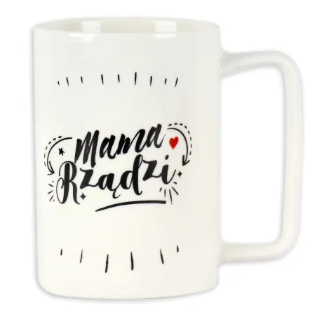 Kubki Porcelanowe Mama I Tata 440 Ml