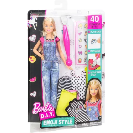 LALKA BARBIE D.I.Y. ZRÓB TO SAMA MODNE NAKLEJKI 5+