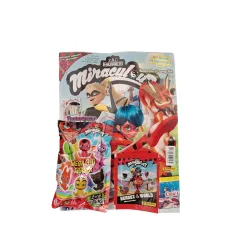 MIRACULOUS BIEDRONKA I CZARNY KOT OFICJALNY MAGAZYN FANA NR 05/22 + NAKLEJKI + GUMKI 3D - Panini