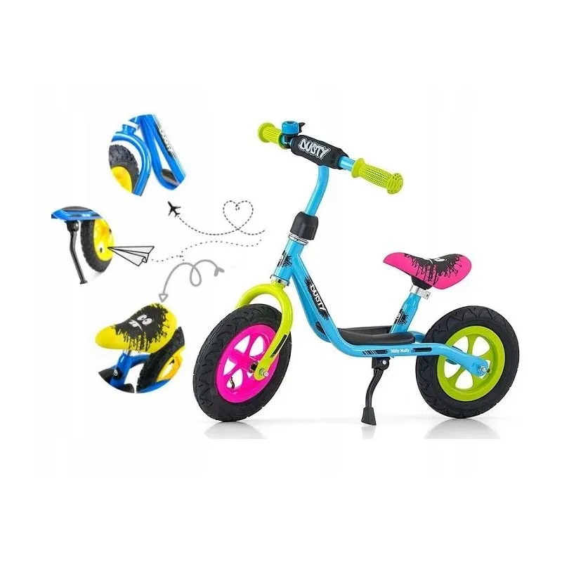 ROWEREK BIEGOWY MILLY MALLY DUSTY 12 MULTICOLOR 3-5 LAT - Milly Mally