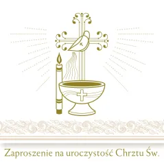 ZAPROSZENIE CHRZEST POL MAK ZKW CHR 40976 - Pol-Mak