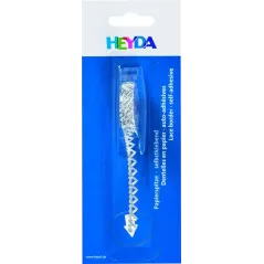 TAŚMA PAPIEROWA SAMOPRZYLEPNA SERCA SREBRNA - Heyda