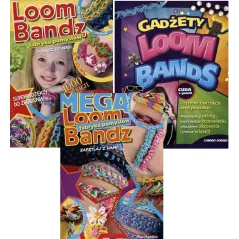 LOOM BANDS GADŻETY + LOOM BANDZ FABRYKA POMYSŁÓW + MEGA LOOM BANDZ PAKIET 3 KSIĄŻEK Colleen Dorsey, Sian Hamilton - We P...