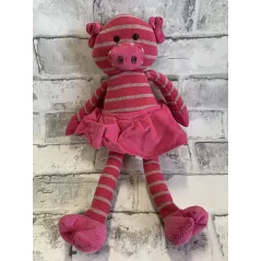 MASKOTKA ŚWINKA W SUKIENCE CHINCHILLA 35CM - Panon