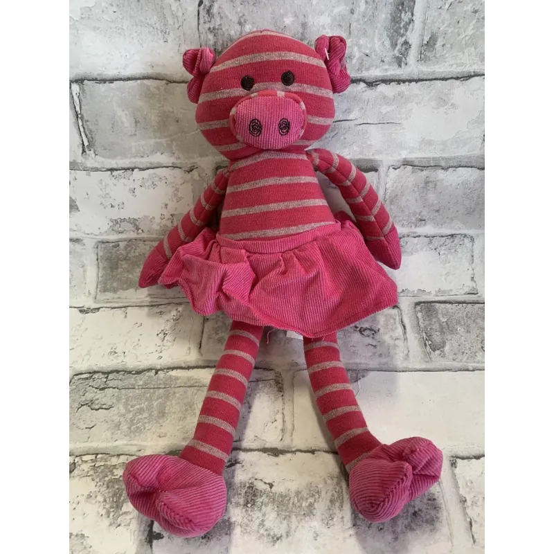 MASKOTKA ŚWINKA W SUKIENCE CHINCHILLA 35CM - Panon