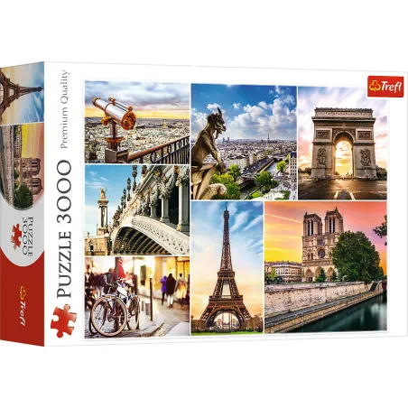 Magia Paryża Kolaż Puzzle 3000 Elementów 16+ Magia Paryża Kolaż Puzzle 3000 Elementów 16+