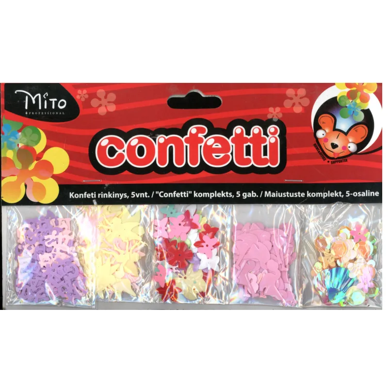 ZESTAW KONFETTI PASTELOWYCH - Mito
