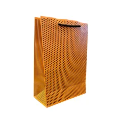 TOREBKA PREZENTOWA POMARAŃCZOWA GROSZKI 23 X 32 X 10 - Panon