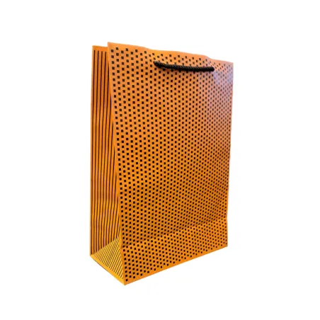 TOREBKA PREZENTOWA POMARAŃCZOWA GROSZKI 23 X 32 X 10 - Panon