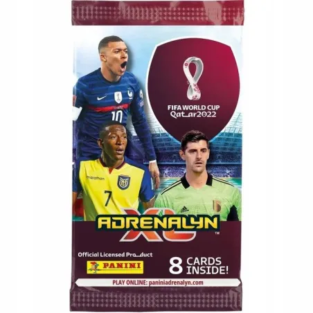 SASZETKA Z 8 KARTAMI FIFA WORLD CUP QATAR 2022 ADRENALYN XL PANINI - Panini