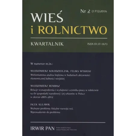 WIEŚ I ROLNICTWO 2/2016 - Scholar