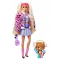 Lalka Barbie Moda Extra Kurtka Futerkowe Rękawy Karbowane Blond Włosy 3+ Lalka Barbie Moda Extra Kurtka Futerkowe Rękawy Karbowane Blond Włosy 3+