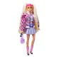 Lalka Barbie Moda Extra Kurtka Futerkowe Rękawy Karbowane Blond Włosy 3+ Lalka Barbie Moda Extra Kurtka Futerkowe Rękawy Karbowane Blond Włosy 3+