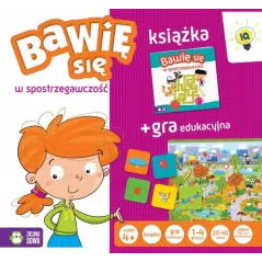 BAWIĘ SIĘ W SPOSTRZEGAWCZOŚĆ KSIĄŻKA + GRA EDUKACYJNA 4+ - Zielona Sowa