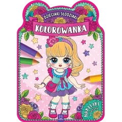 DZIECIAKI SŁODZIAKI. KOLOROWANKA Z NAKLEJKAMI - Aksjomat