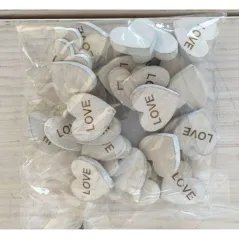 Love Serduszka Dekoracyjne Drewniane 30 Szt.