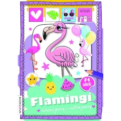 FLAMINGI. KOLORUJEMY I NAKLEJAMY - Books and Fun