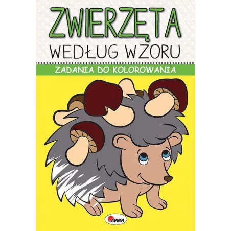 ZWIERZĘTA WEDŁUG WZORU. ZADANIA DO KOLOROWANIA - AWM
