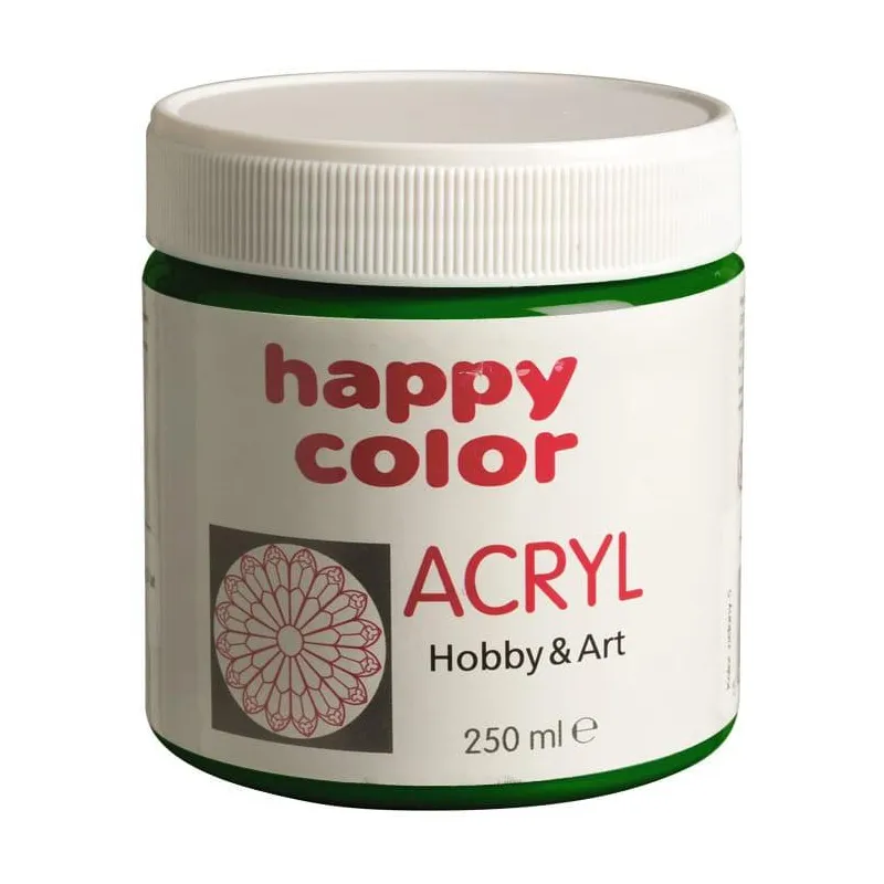 FARBA AKRYLOWA ZIELONA 250ML - Happy Color