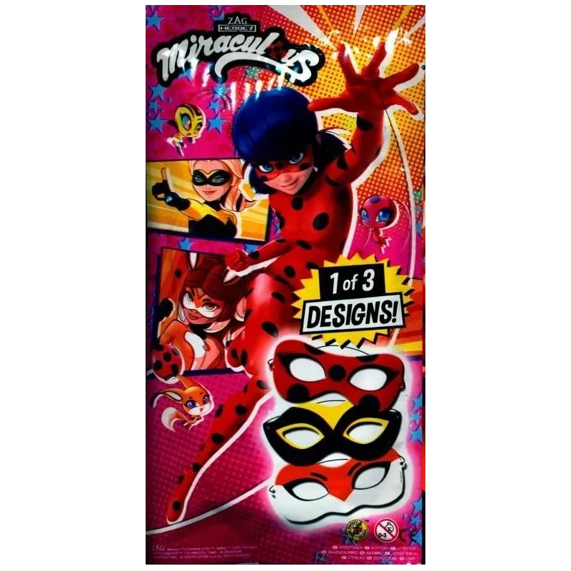 MASKA MIRACULOUS BIEDRONKA I CZARNY KOT 3+ - Zag Toys