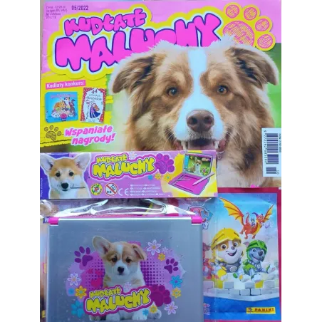KUDŁATE MALUCHY 05/2022 + MAGICZNY SZKICOWNIK + SASZETKA Z NAKLEJKAMI PSI PATROL