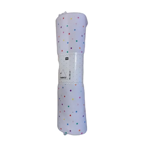 TKANINA BAWEŁNIANA 50 X 140 CM KOLOROWE KROPKI - Rico Design GmbG & Co.