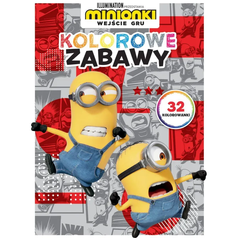 MINIONKI. WEJŚCIE GURU. KOLOROWE ZABAWY Z NAKLEJKAMI - Olesiejuk