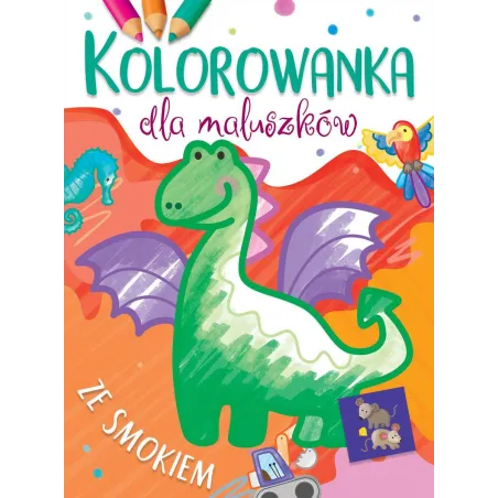 Kolorowanka Dla Maluszków Ze Smokiem