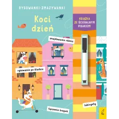 RYSOWANKI ZMAZYWANKI KOCI DZIEŃ KSIĄŻECZKA ZE ŚCIERALNYM PISAKIEM - Wilga