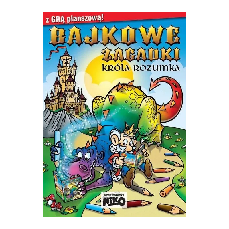 BAJKOWE ZAGADKI KRÓLA ROZUMKA Z GRĄ PLANSZOWĄ 6-9 LAT - NIKO