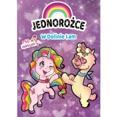 JEDNOROŻCE W KRAINIE LAM + 50 NAKLEJEK - Olesiejuk