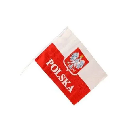 Flaga Polski Z Uchwytem Do Trzymania
