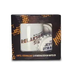 KUFEL CERAMICZNY Z OTWIERACZEM RELAKSUJĘ SIĘ NIE PRZESZKADZAĆ - MCD