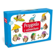 PRZYGODA Z UŚMIECHEM PAKIET 10 KSIĄŻEK AKTYWIZUJĄCYCH DLA PRZEDSZKOLAKA + FILCOWY JEŻ GUTEK 5+ - WSiP
