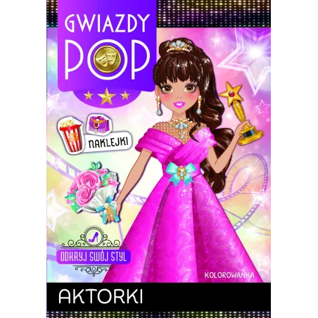 GWIAZDY POP. AKTORKI. KSIĄŻECZKA Z NAKLEJKAMI - Olesiejuk
