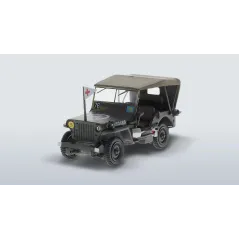 JEEP WILLYS MB MODEL 1:43 + GAZETA SAMOCHODY WOJSKOWE II WOJNY ŚWIATOWEJ NUMER 6 - De Agostini