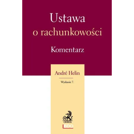 USTAWA O RACHUNKOWOŚCI. KOMENTARZ - C.H. Beck