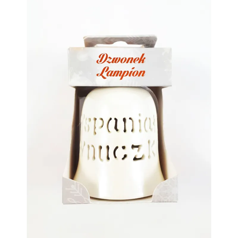LAMPION CERAMICZNY DZWONEK LED WSPANIAŁA WNUCZKA - MCD