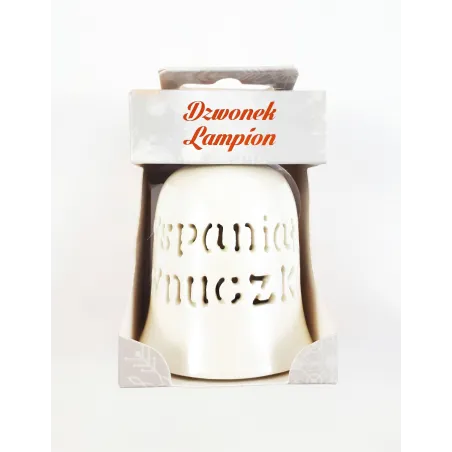 LAMPION CERAMICZNY DZWONEK LED WSPANIAŁA WNUCZKA - MCD