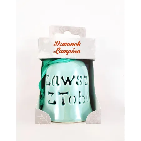 LAMPION CERAMICZNY DZWONEK LED ZAWSZE Z TOBĄ - MCD
