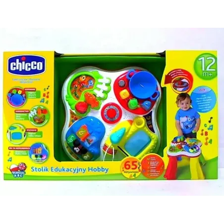 INTERAKTYWNY STOLIK EDUKACYJNY HOBBY POLSKO - ANGIELSKI CHICCO 12M+
