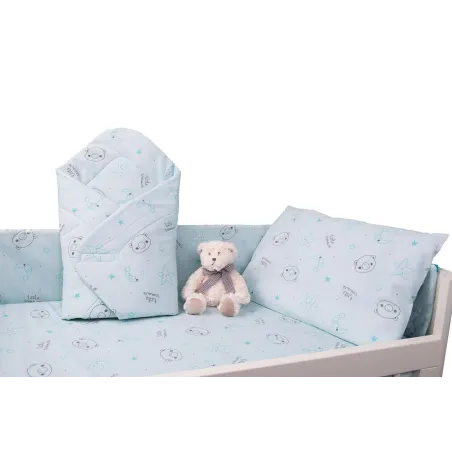 3-Częściowy Komplet Pościeli Niemowlęcej Miętowy 100 X 135 Cm Little Treasure 3-Częściowy Komplet Pościeli Niemowlęcej Miętowy 100 X 135 Cm Little Treasure