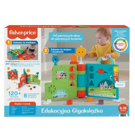 EDUKACYJNA GIGAKSIĄŻKA UCZ SIĘ I ŚMIEJ FISHER-PRICE 6-36M - Mattel